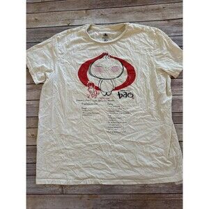 Disney Parks Exclusive Shirt Shirt Adult Beige Red Bao Pixar Short XL